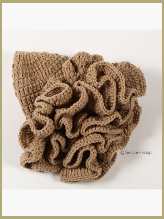 Crochet Bucket Hat Knit Floppy Cap Handmade Polyester Cotton main image 4